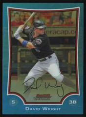 David Wright [Refractor] #1 Baseball Cards 2009 Bowman Chrome Prices