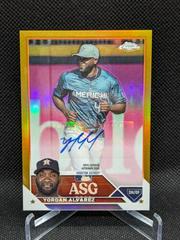 Yordan Alvarez [Gold] #ASGA-YA Baseball Cards 2023 Topps Chrome Update All Star Game Autographs Prices
