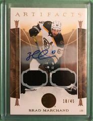 Brad Marchand [Material Autograph Gold] Hockey Cards 2022 Upper Deck Artifacts Prices