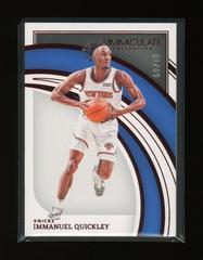 Immanuel Quickley [Red] Basketball Cards 2021 Panini Immaculate Collection Prices