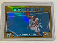 Chris Paul [Gold Refractor] #1 Basketball Cards 2008 Topps Chrome Prices
