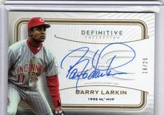 Barry Larkin Baseball Cards 2023 Topps Definitive Legendary Autograph Collection Prices