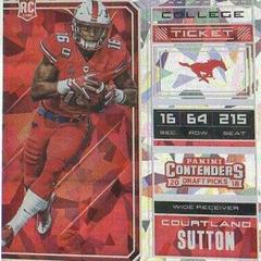 Courtland Sutton [Cracked Ice Autograph] Football Cards 2018 Panini Contenders Draft Picks Prices