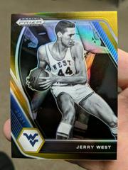 Jerry West [Black Gold Prizm] #100 Basketball Cards 2021 Panini Prizm Draft Picks Prices