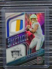 Justin Herbert [Neon Pink] #SS-JHE Football Cards 2022 Panini Spectra Sunday Spectacle Prices