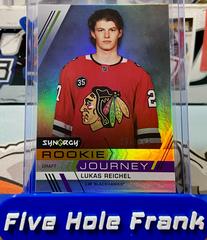 Lukas Reichel #RJ-9 Hockey Cards 2022 Upper Deck Synergy Rookie Journey Draft Prices