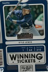 Kyle Lewis #WT-KL Baseball Cards 2021 Panini Contenders Winning Tickets Prices