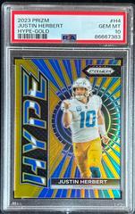 Justin Herbert [Gold] #H-4 Football Cards 2023 Panini Prizm Hype Prices