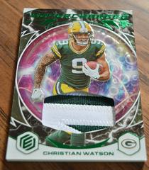 Christian Watson [Neon] Football Cards 2022 Panini Elements Supercharged Prices