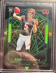 Ryan Finley [Electric Etch Green] Football Cards 2019 Panini Obsidian Prices