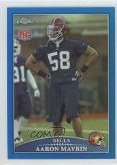 Aaron Maybin [Blue Refractor] Football Cards 2009 Topps Chrome Prices