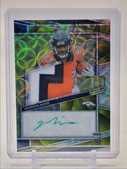 Marvin Mims #17 Football Cards 2023 Panini Spectra Rookie Autograph Neon Green Prices
