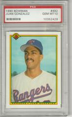 Juan Gonzalez Baseball Cards 1990 Bowman Prices