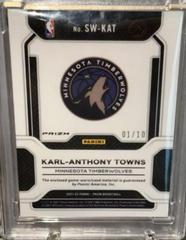 Karl Anthony Towns [Prime] #SW-KAT Basketball Cards 2021 Panini Prizm Sensational Swatches Prices