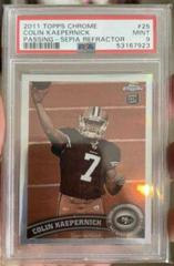 Colin Kaepernick [Passing Sepia Refractor] Football Cards 2011 Topps Chrome Prices