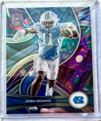 Josh Downs [Psychedelic] #31 Football Cards 2023 Panini Chronicles Draft Picks Spectra Prices