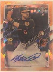 Ryan Mountcastle [Orange] #RA-RM Baseball Cards 2021 Topps Chrome Sapphire Rookie Autographs Prices