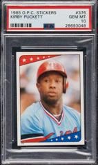 Kirby Puckett #376 Baseball Cards 1985 O Pee Chee Stickers Prices