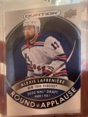 Alexis Lafreniere #RA-14 Hockey Cards 2021 Upper Deck Ovation Round of Applause Prices