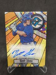 Matt Shaw [Lava] Baseball Cards 2023 Bowman Draft Glass Autographs Prices