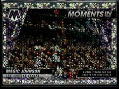 Magic Johnson [Fast Break Silver] #20 Basketball Cards 2021 Panini Mosaic Moments in Time Prices