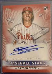 Bryson Stott [Red] #BSA-BS Baseball Cards 2022 Topps Update Stars Autographs Prices