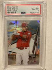 Mike Trout Baseball Cards 2020 Topps Finest Prices