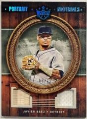 Javier Baez [Blue] #PM-JA Baseball Cards 2022 Panini Diamond Kings Portrait Materials Prices