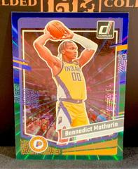 Bennedict Mathurin [Blue Green Laser] #101 Basketball Cards 2023 Panini Donruss Prices