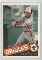 Fred Lynn #77T Baseball Cards 1985 Topps Traded Prices