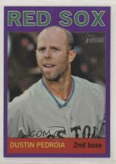 Dustin Pedroia [Purple Refractor] #HC15 Baseball Cards 2013 Topps Heritage Chrome Prices