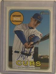Anthony Rizzo #AR Baseball Cards 2018 Topps Heritage Real One Autographs Prices