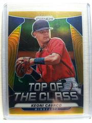 Keoni Cavaco [Gold Prizm] #TOC-13 Baseball Cards 2020 Panini Prizm Top of the Class Prices