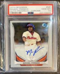 Maikel Franco [Chrome] #MF Baseball Cards 2014 Bowman Prospect Autograph Prices