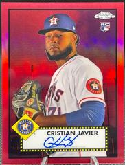 Cristian Javier [Red Refractor] Baseball Cards 2021 Topps Chrome Prices