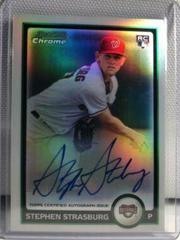 Stephen Strasburg [Refractor Autograph] #205 Baseball Cards 2010 Bowman Chrome Prices