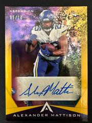 Alexander Mattison [Gold] #ASC-AMA Football Cards 2021 Panini Chronicles Ascension Autographs Prices