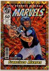 Francisco Alvarez #M1 Baseball Cards 2023 Panini Donruss Marvels Prices