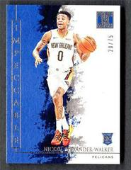 Nickeil Alexander Walker [Silver] #7 Basketball Cards 2019 Panini Impeccable Prices