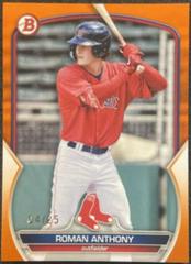 Roman Anthony [Orange] #BP-71 Baseball Cards 2023 Bowman Paper Prospects Prices