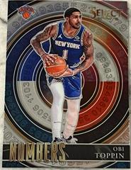 Obi Toppin [Silver] #7 Basketball Cards 2020 Panini Select Numbers Prices