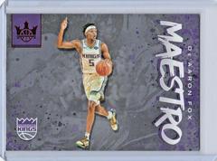 De'Aaron Fox [Ruby] #30 Basketball Cards 2019 Panini Court Kings Maestros Prices