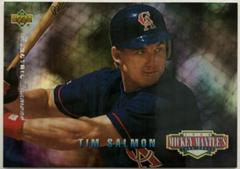 Tim Salmon [Electric Diamond] #MM17 Baseball Cards 1994 Upper Deck Mickey Mantle Long Shots Prices