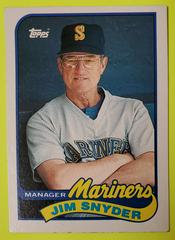 Jim Snyder #44 Baseball Cards 1989 Topps Tiffany Prices