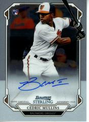 Cedric Mullins #CM Baseball Cards 2019 Bowman Sterling Rookie Autographs Prices