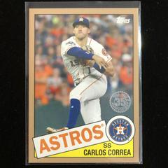 Carlos Correa [Gold] #85TB-19 Baseball Cards 2020 Topps 1985 35th Anniversary Prices