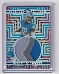 Jameson Williams [Red and Blue] #II-JW Football Cards 2022 Panini Illusions Instant Impact Prices