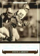 Steve Largent [Timeless Tributes Silver] #262 Football Cards 2006 Panini Donruss Classics Prices
