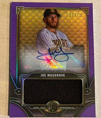 Joe Musgrove [Amethyst] #ASJR-JM Baseball Cards 2022 Topps Triple Threads Single Jumbo Relics Autographs Prices