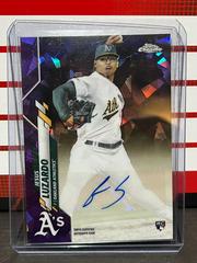 Jesus Luzardo [Purple Refractor] #CSA-JL Baseball Cards 2020 Topps Chrome Sapphire Rookie Autograph Prices